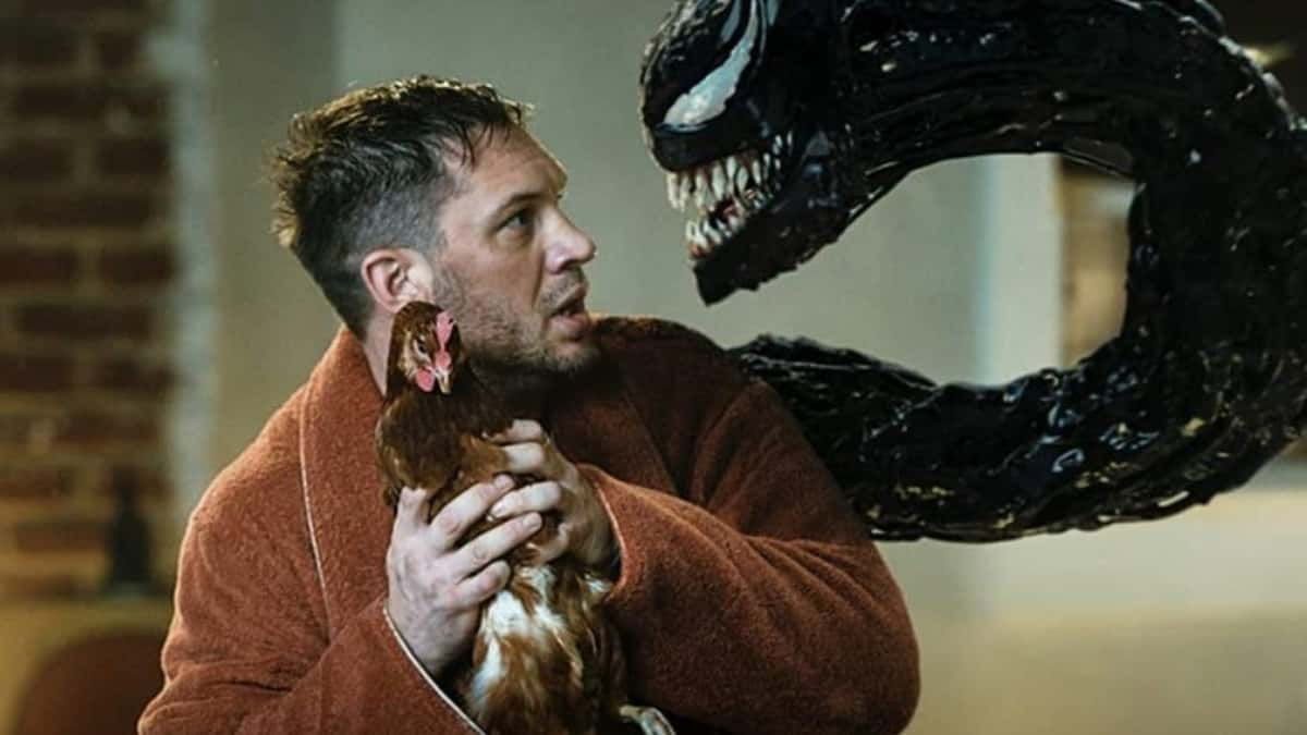 Tom Hardy as Eddie Brock in Venom