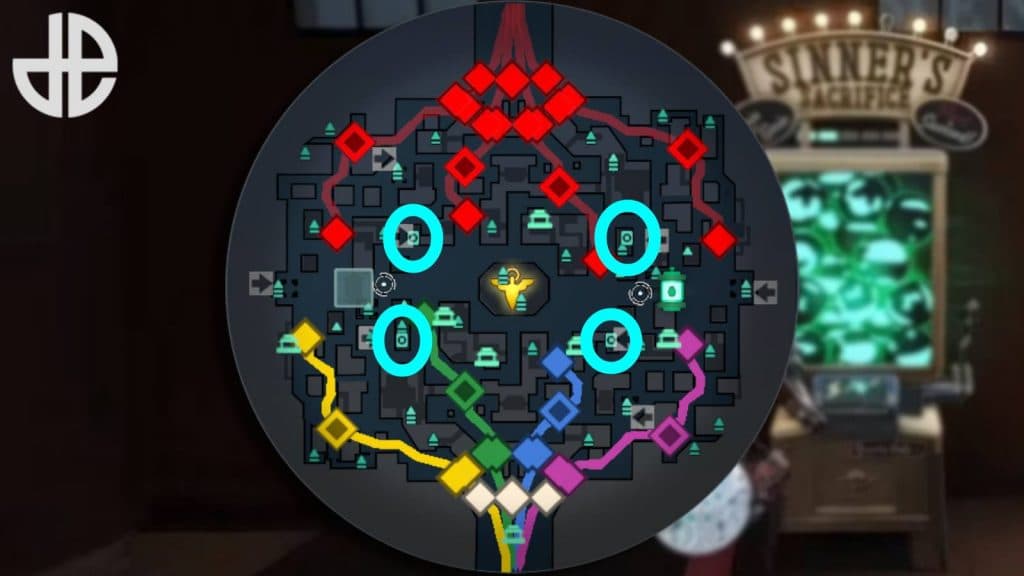 Locations of Sinner's Sacrifice machines in Deadlock