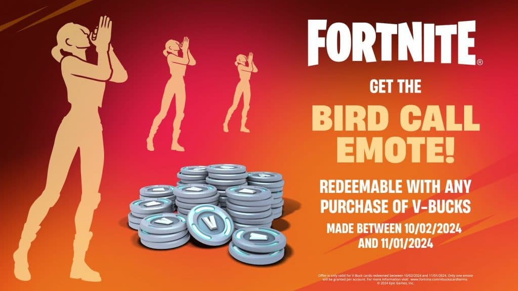 Fortnite bird call emote v-bucks