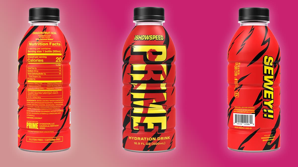 IShowSpeed ​​revela su propio sabor Prime Hydration y los fanáticos no pueden tener suficiente