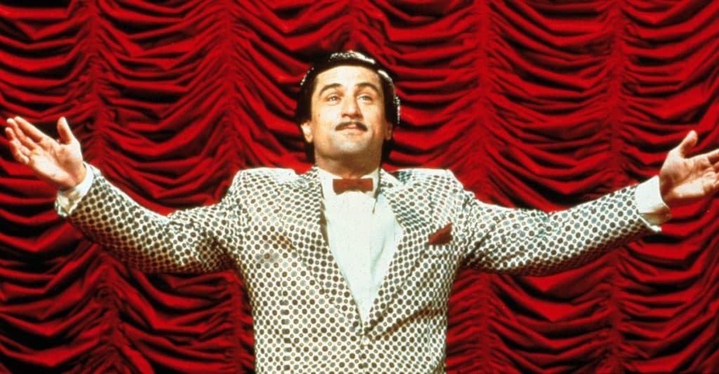 Robert De Niro as Rupert Pupkin in The King of Comedy