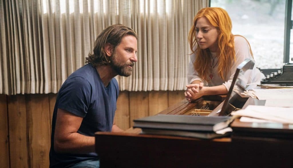 Bradley Cooper and Lady Gaga as Jackson and Ally in A Star is Born