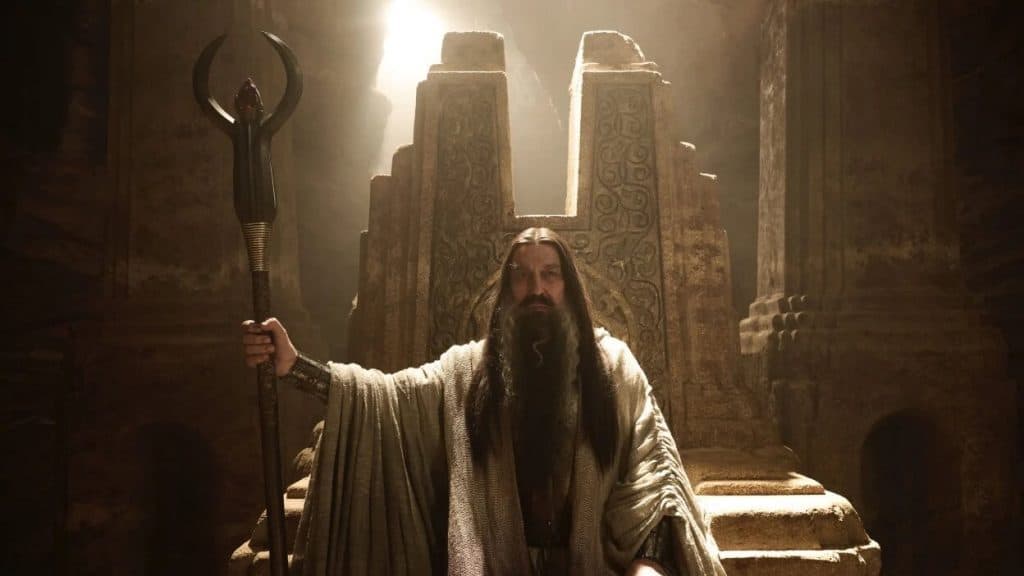 Ciaran Hinds as the Dark Wizard in Rings of Power