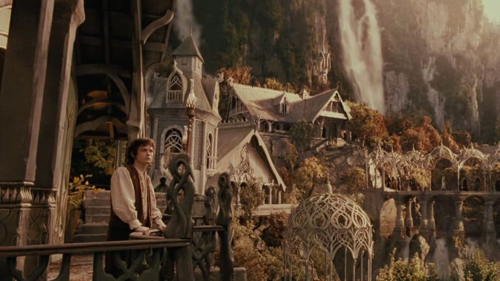 Frodo in Rivendell in Lord of the Rings