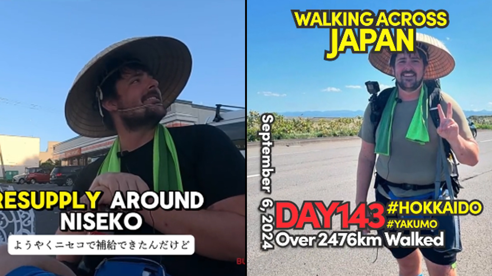 Streamer do Twitch completa caminhada impressionante de 3.000 km pelo Japão