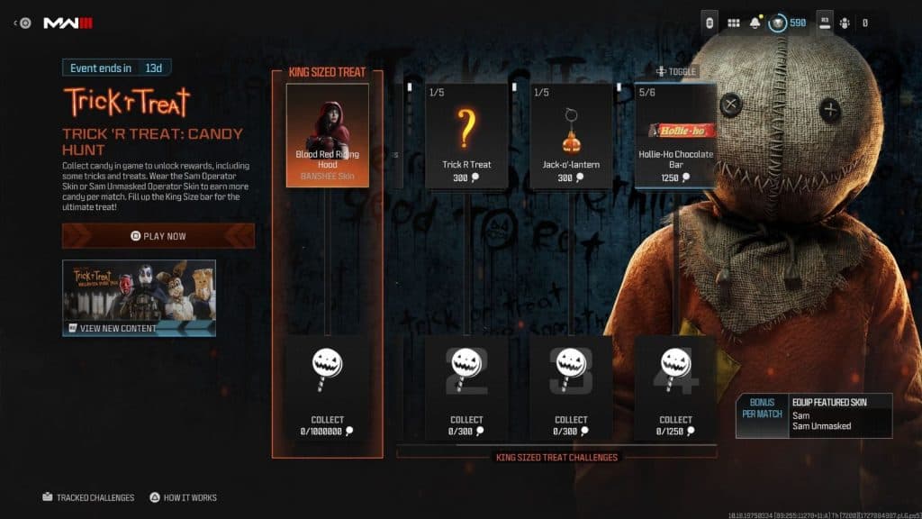 Trick r Treat event rewards in MW3 and Warzone