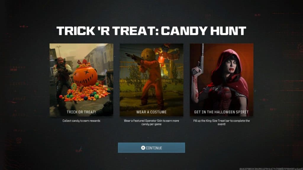 Trick r Treat event in MW3 and Warzone