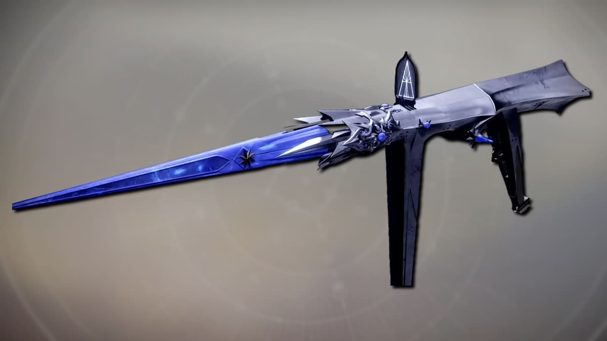 Image of the Alethonym exotic grenade launcher in Destiny 2.