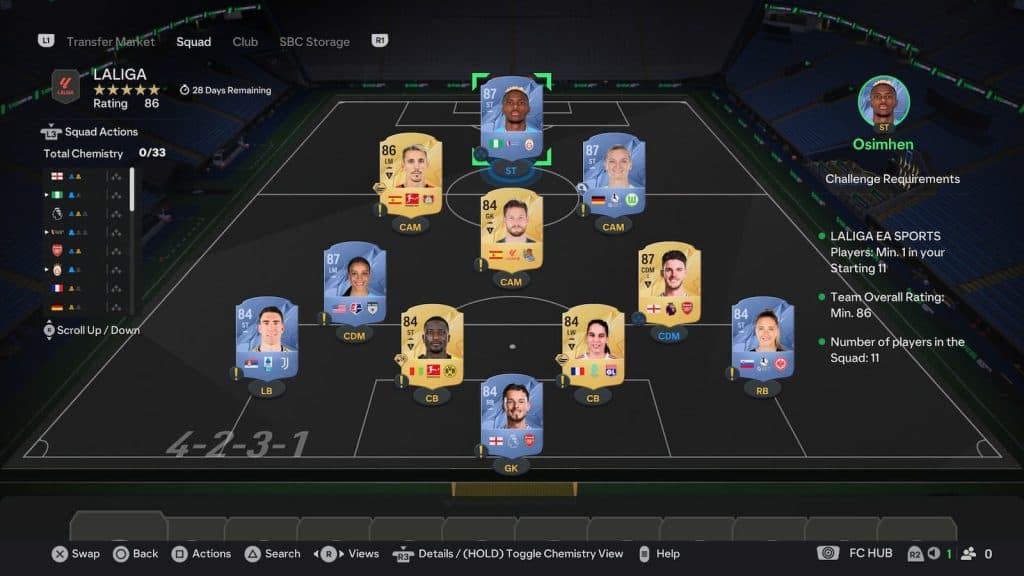 Решение La Liga SBC в FC 25