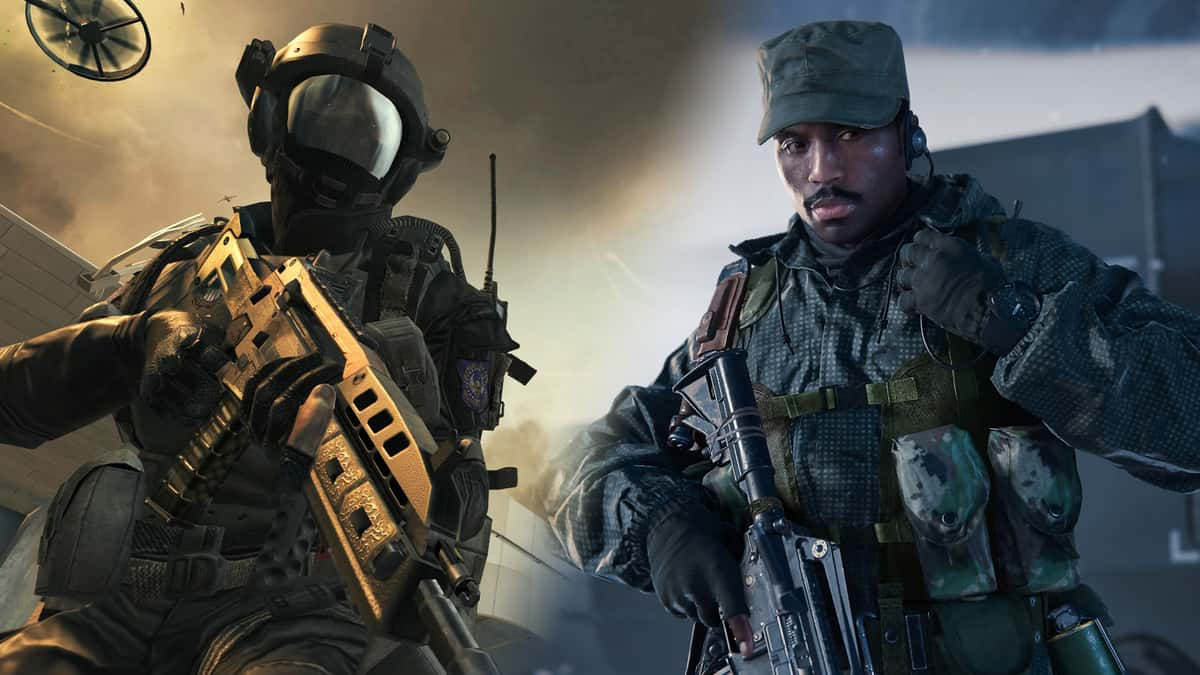 Black Ops 2 solider and Troy Marshall in Black Ops 6