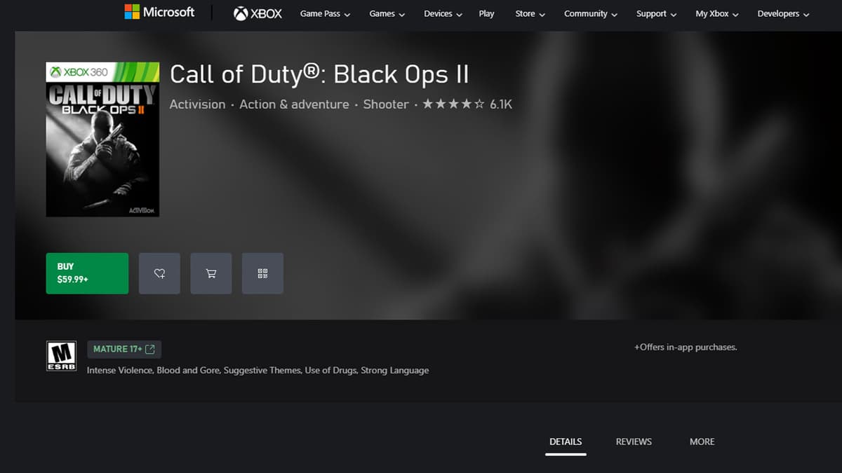 Agora é o momento perfeito para lançar Black Ops 2 no Game Pass