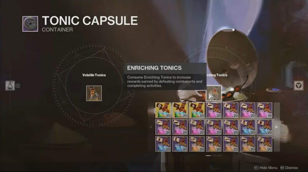 destiny 2 revenant enriching tonics