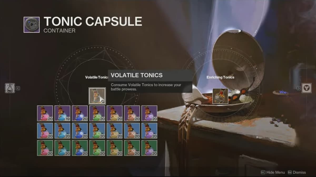 All Tonics in Destiny 2 Episode Revenant Act 1