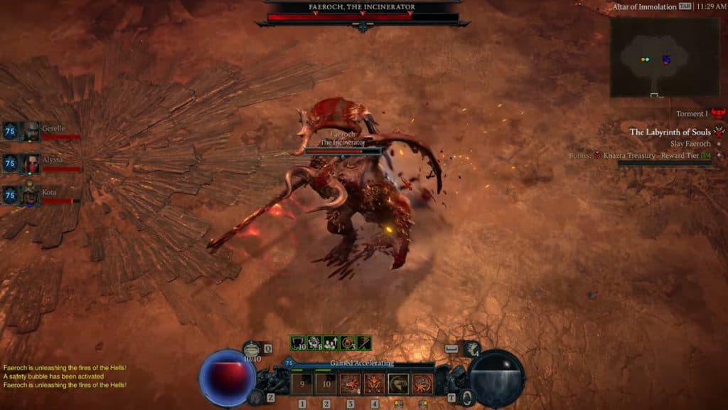 boss fight in the Dark Citadel Diablo 4