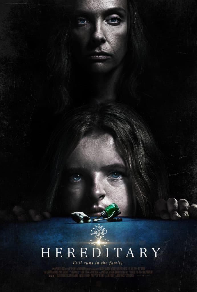 The Hereditary poster, featuring Toni Colette.