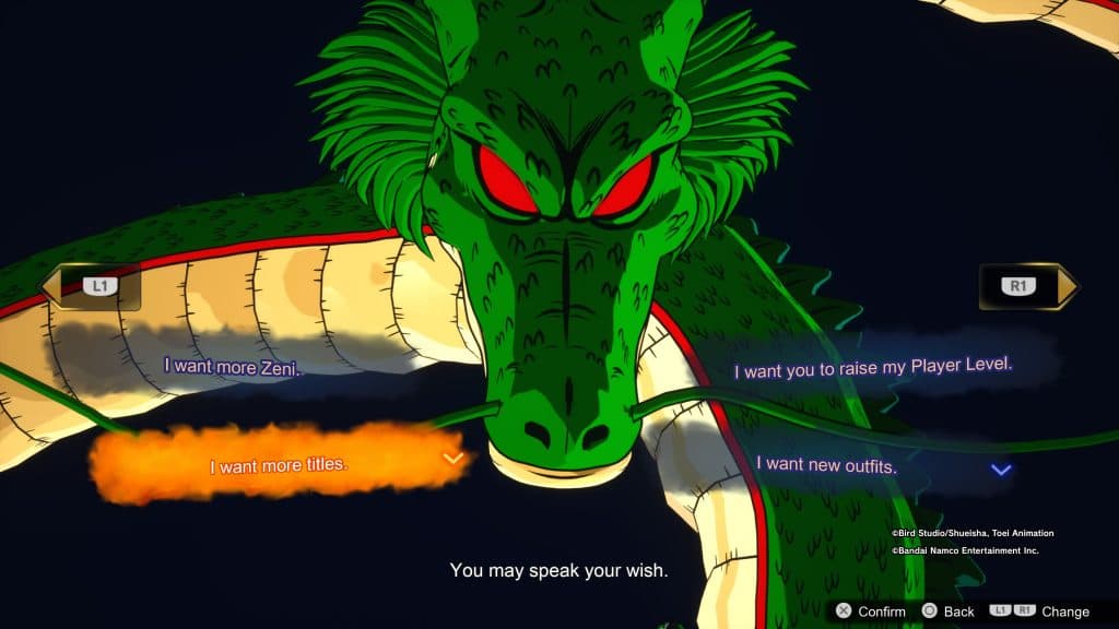 Dragon Ball Sparking Zero Shenron