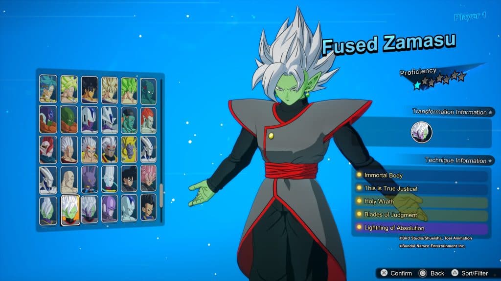 Zamasu Sparking Zero