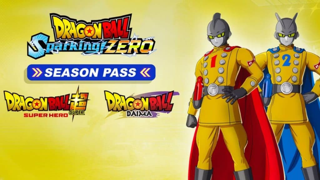 Dragon Ball Sparking Zero characters on a yellow background