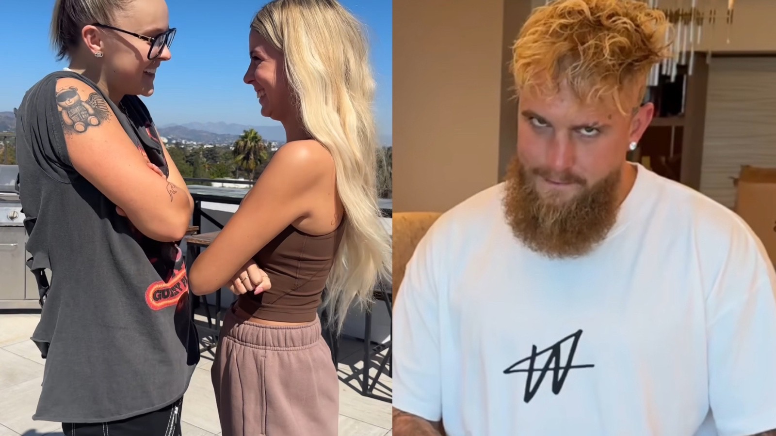 Jake Paul reveals who would win in Hawk Tuah girl vs Jo Jo Siwa boxing match