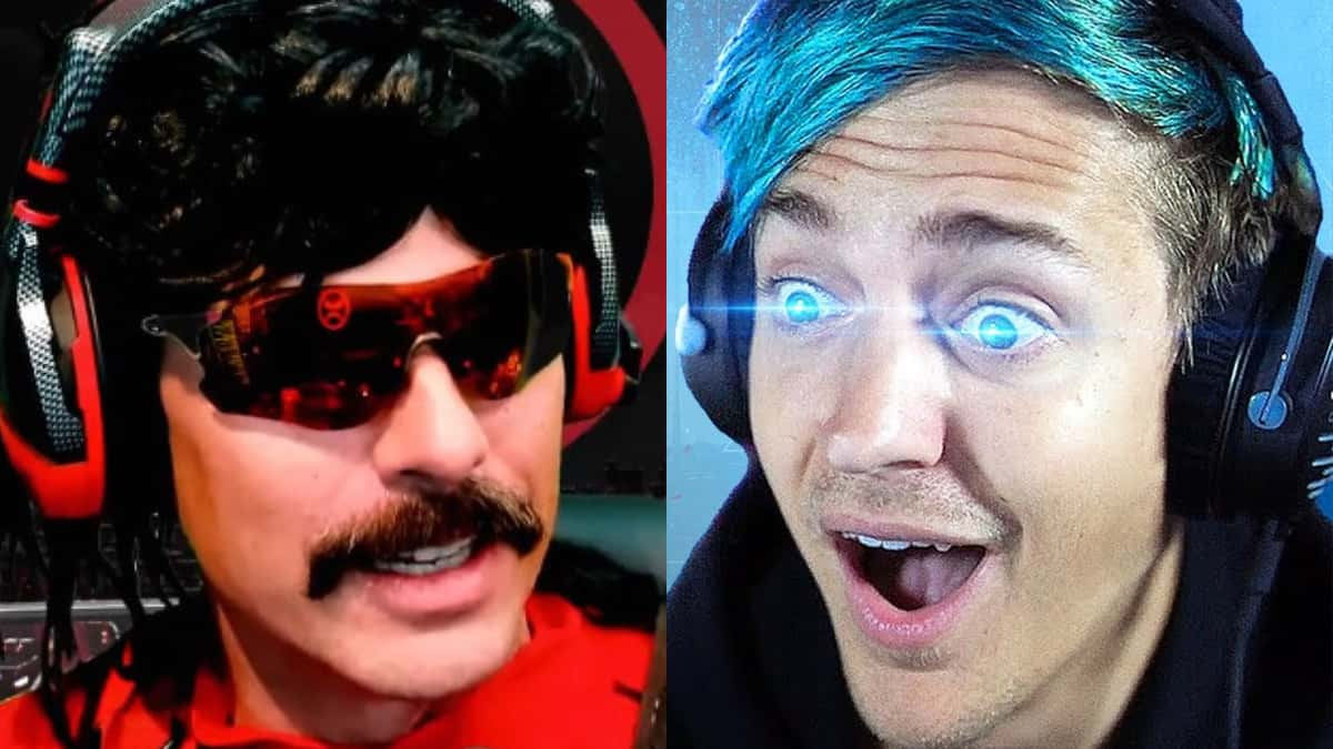 dr disrespect side-by-side with ninja