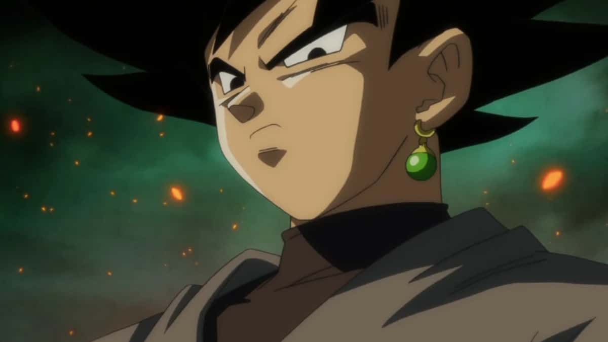 An image of Goku Black in the Dragon Ball Super anime.