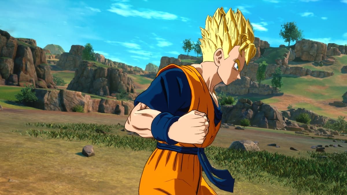 A screenshot featuring Dragon Ball Sparking Zero character.