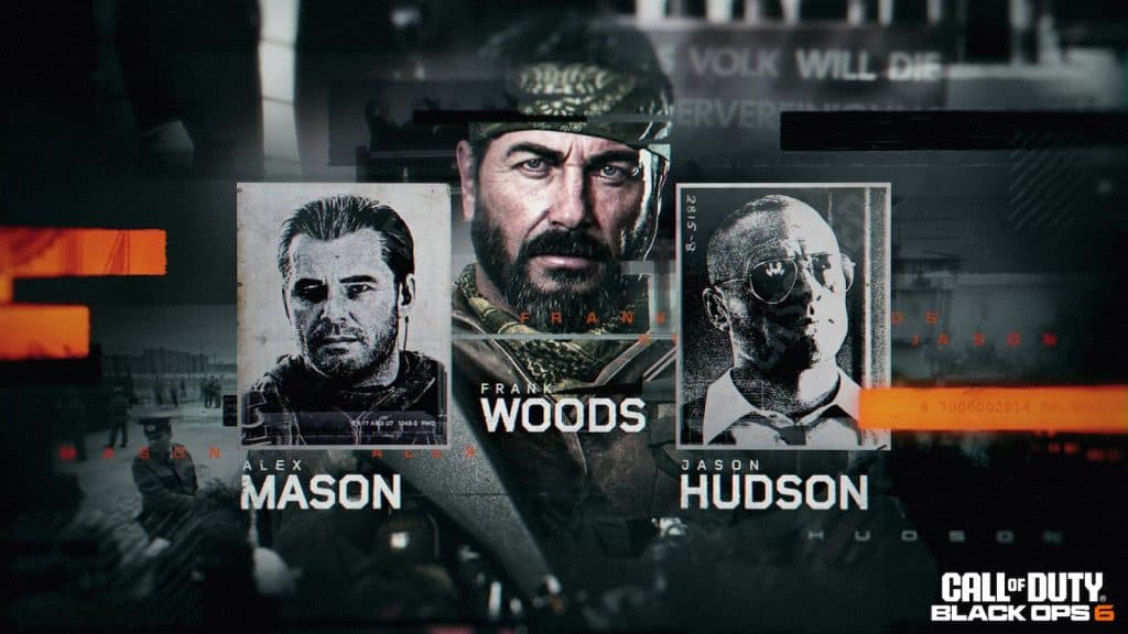 Woods Mason and Hudson in Black Ops Cold War