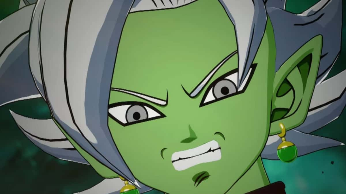 Fused Zamasu gritting his teeth