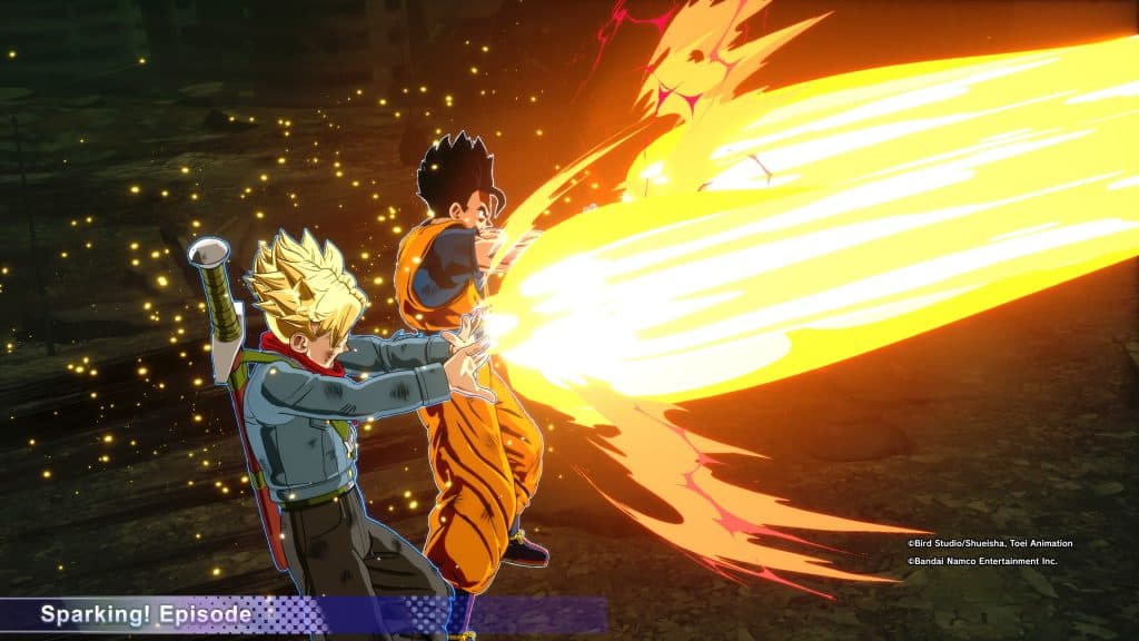 Gohan and Trunks Sparking Zero Episode mode