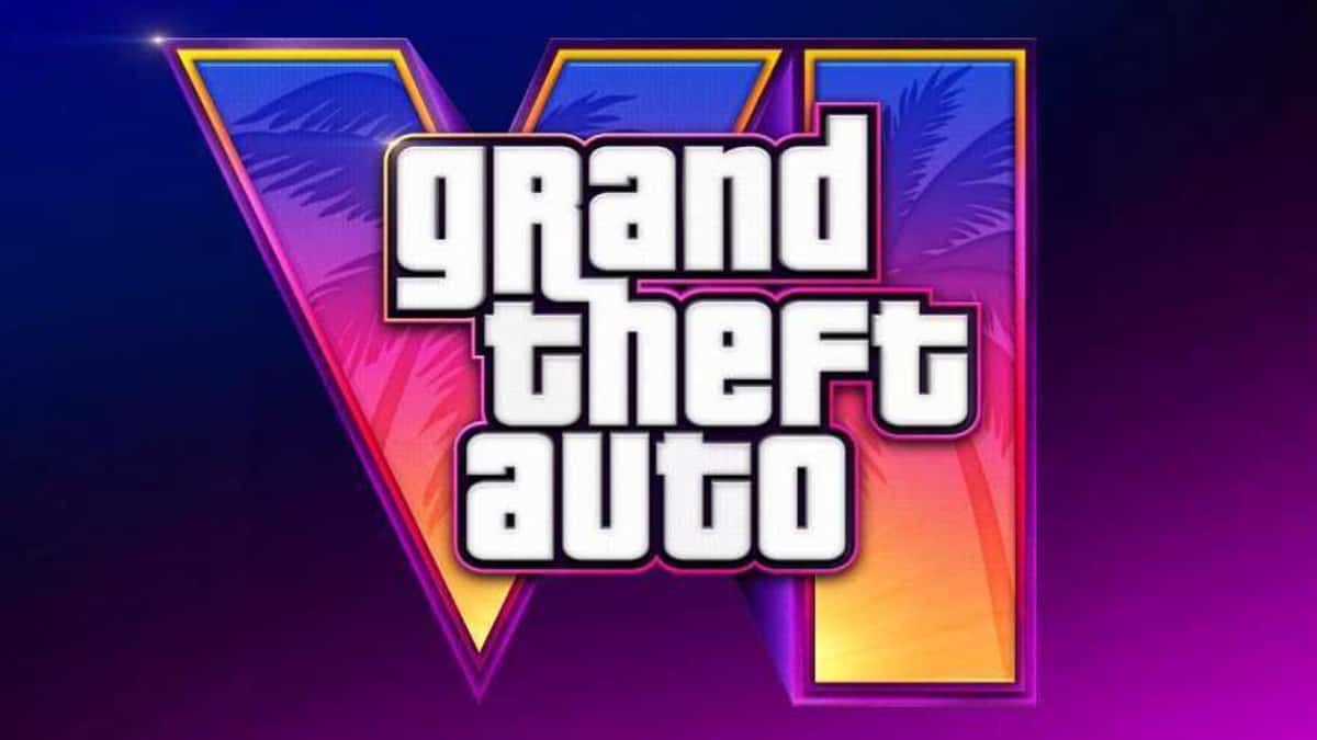 GTA 6 logo with purple background