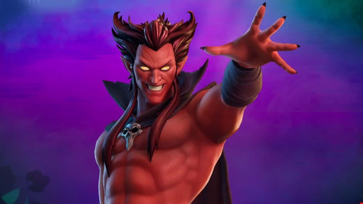 Mephisto skin in Fortnite added as part of the Fortnitemares 2024 event.