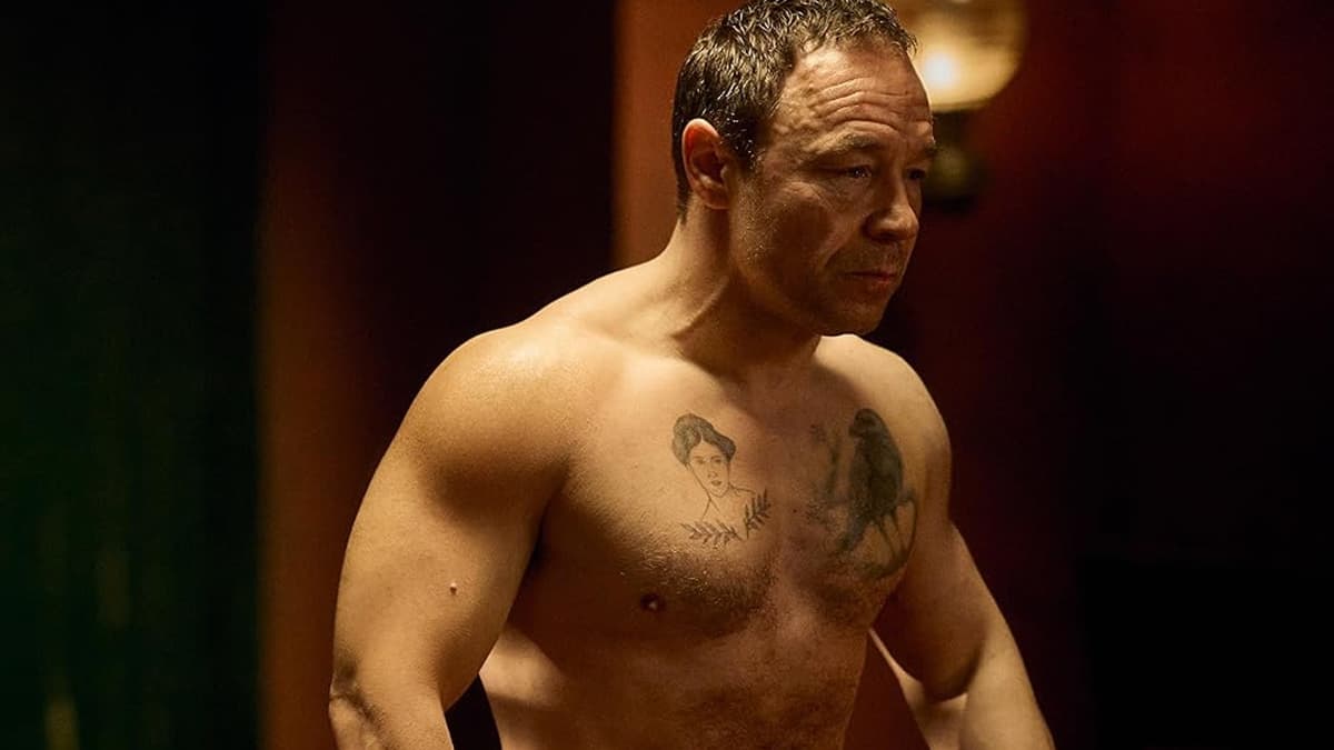 Stephen Graham with his shirt off in a boxing ring A Thousand Blows.