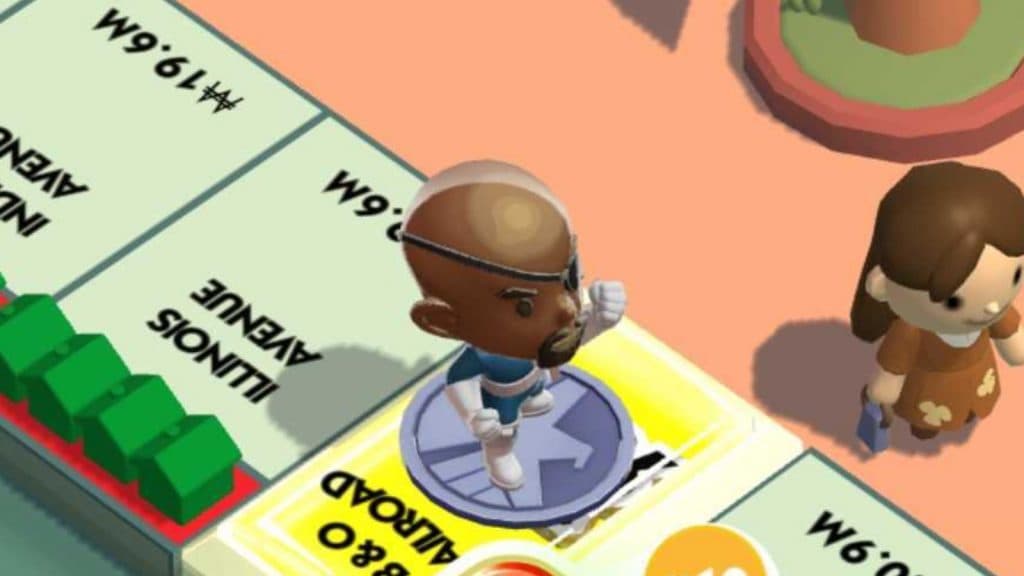 Nick Fury free board token monopoly go