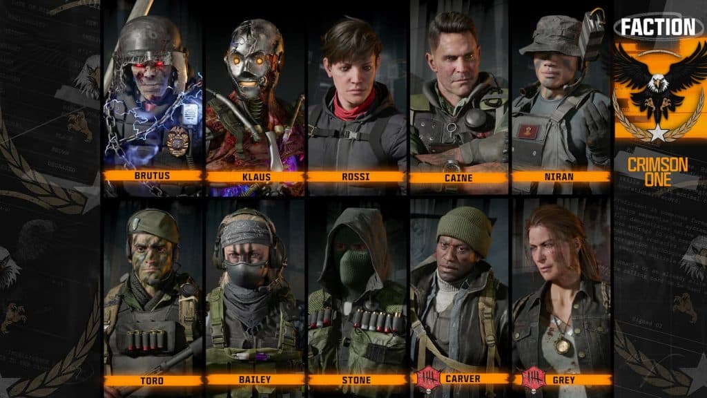 Crimson One operators in Black Ops 6