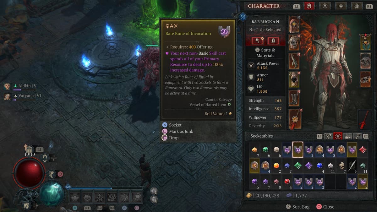 All Runewords in Diablo 4: Vessel of Hatred & how to use them