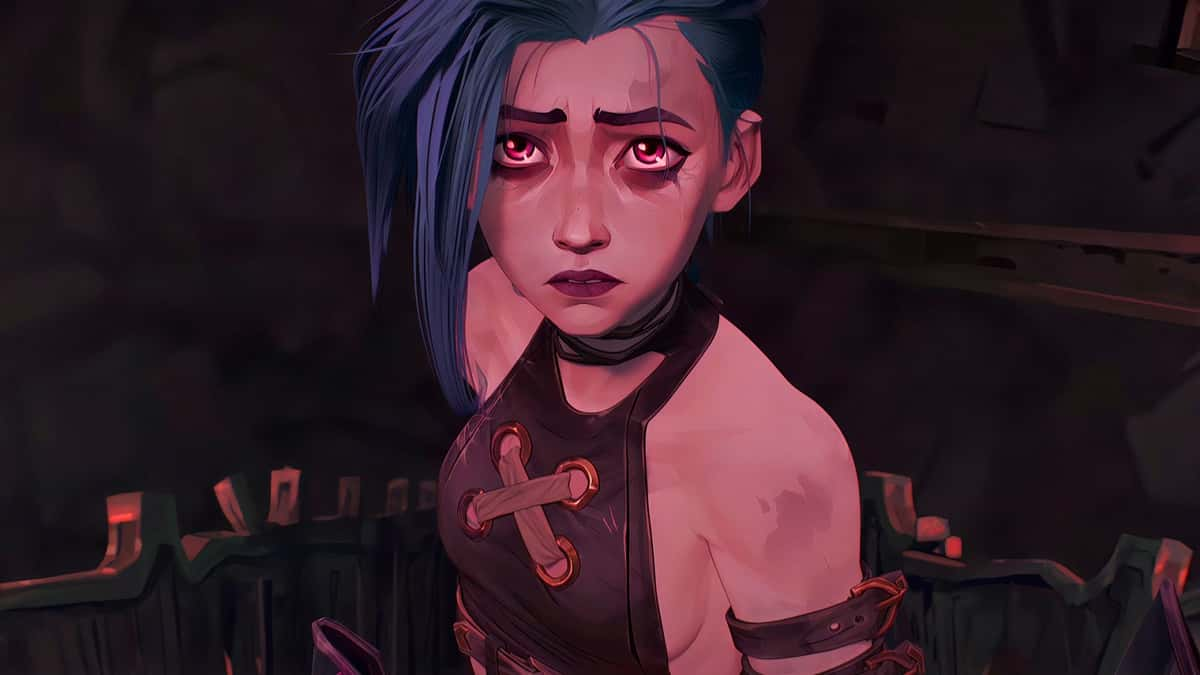 Jinx looking sad in Arcane