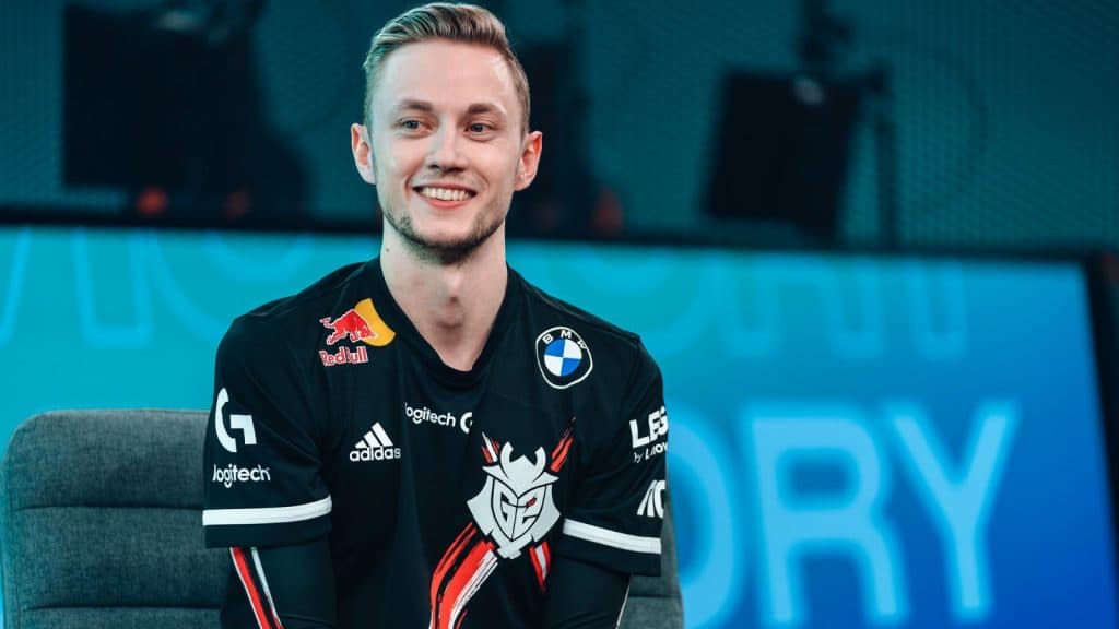 Rekkles on G2 in the 2021 LEC