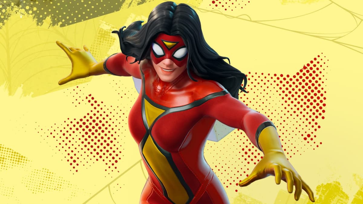 Spider-Woman skin in Fortnite during Chapter 5 Season 4.