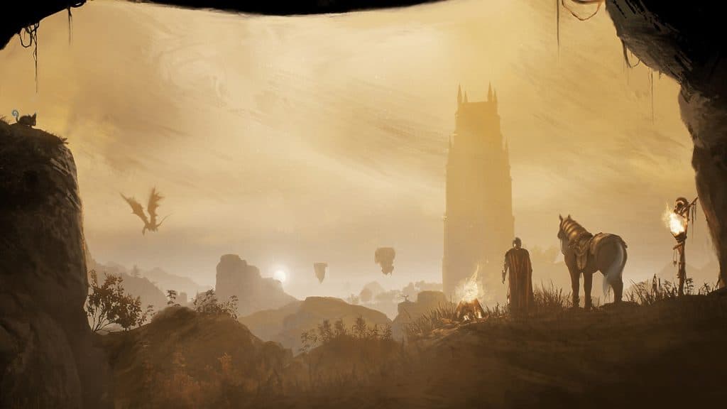 A misty daytime scene from Ashes of Creation