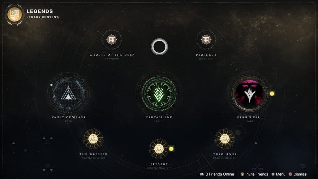 destiny 2 legends screen