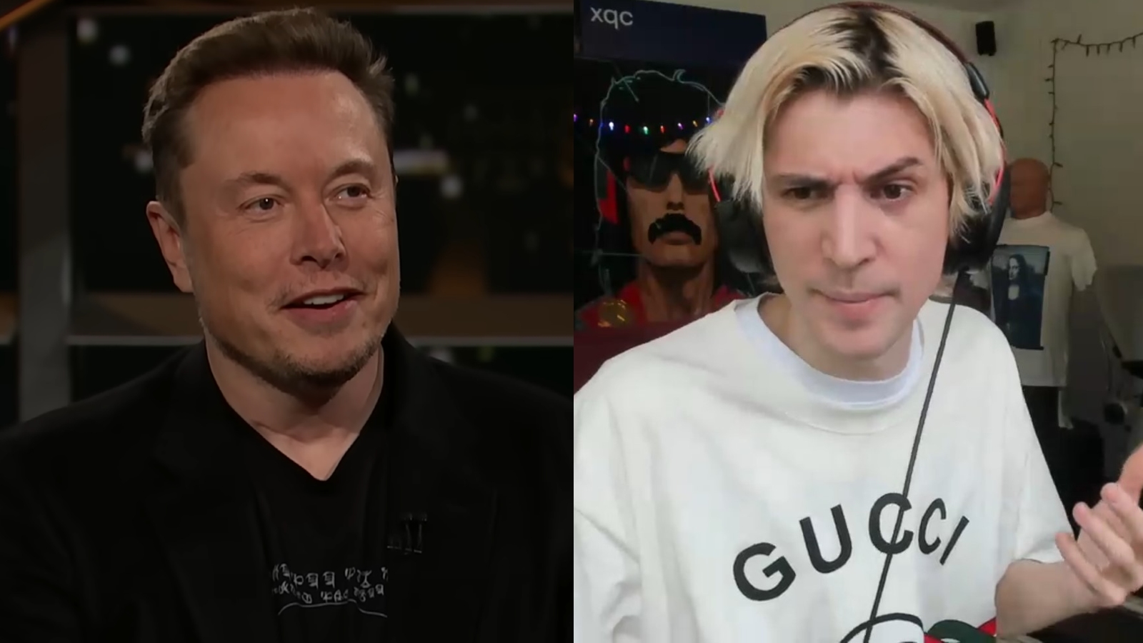 xQc pierde el control con el algoritmo de Twitter "roto" que siempre promociona las publicaciones de Elon Musk