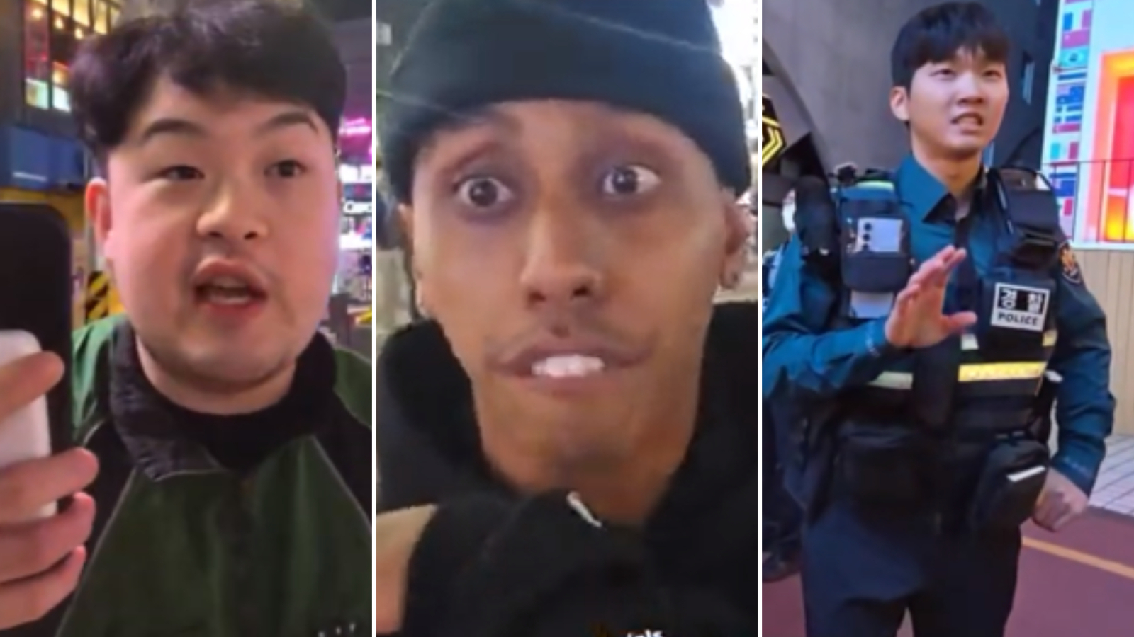 Police and stream sniper confront Johnny Somali as locals want him removed from South Korea