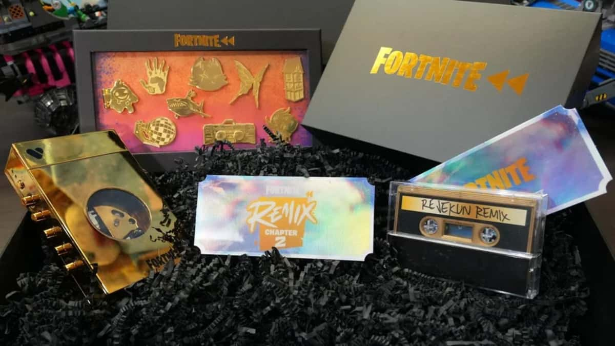 Fortnite Remix Chapter 2 promotional bundle sent to creators to tease the new season.