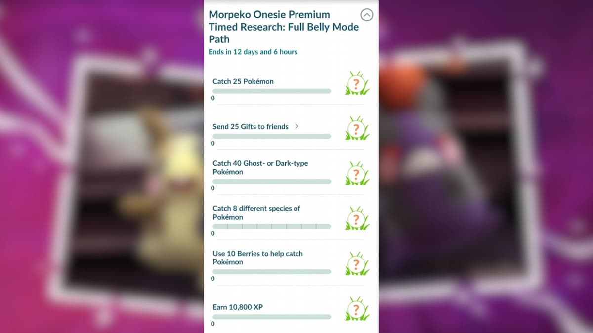 Caminho Pokémon Go Morpeko Onesie: você deve escolher o modo Full Belly ou Hangry?