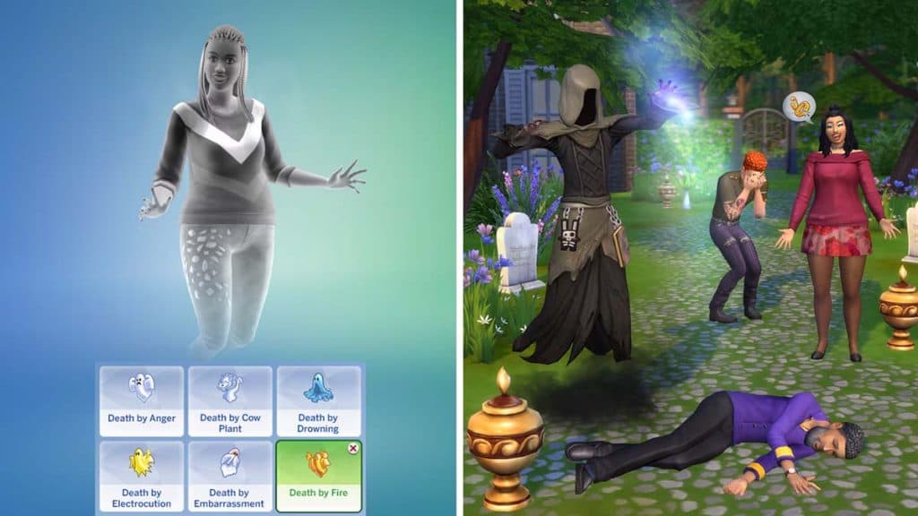 Memorial reactions sims 4