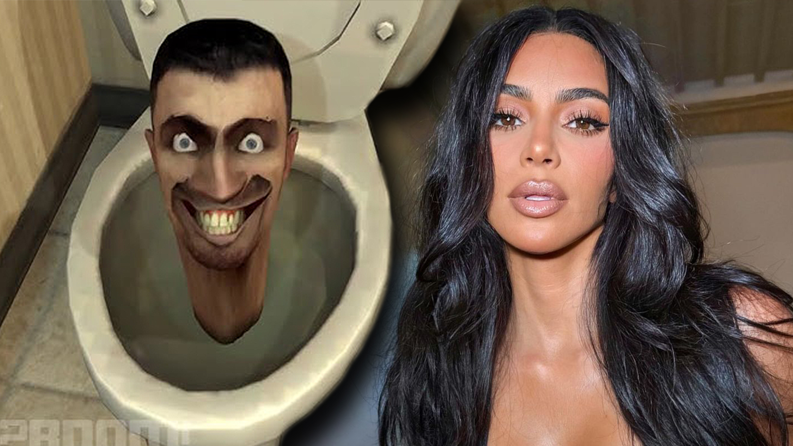 North West le regala a Kim Kardashian un collar de diamantes “Skibidi Toilet” y los fans quedan desconcertados