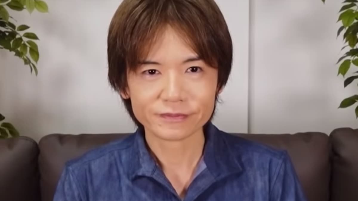 sakurai smiling in youtube video