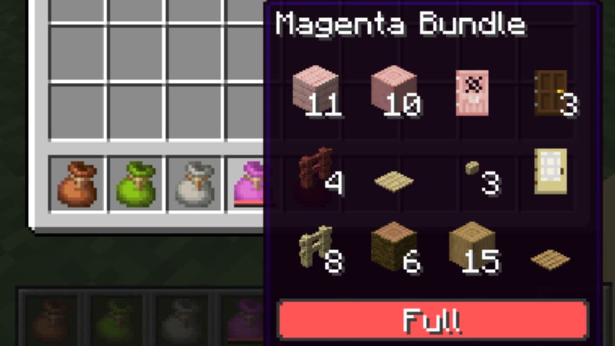 Cómo hacer un Bundle en Minecraft: Receta y usos