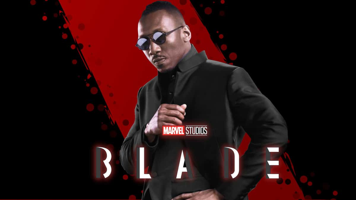 Mahershala Ali in a mocked up MCU Blade poster