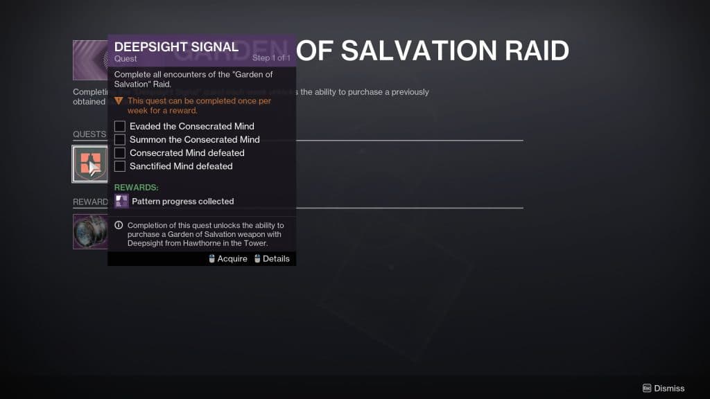 destiny 2 garden of salvation deepsight signal quest